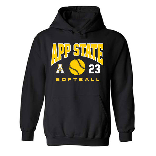App State - NCAA Softball : Kate English - Sport Shersey Hooded Sweatshirt-0