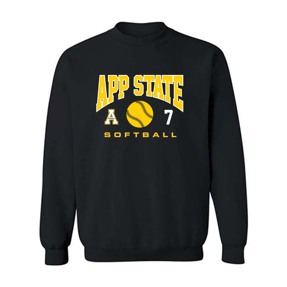 App State - NCAA Softball : Emilie Ching - Sport Shersey Crewneck Sweatshirt-0