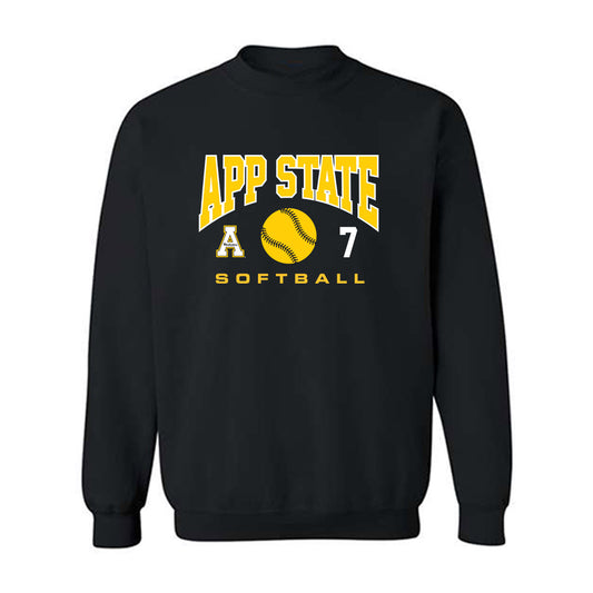 App State - NCAA Softball : Emilie Ching - Sport Shersey Crewneck Sweatshirt-0