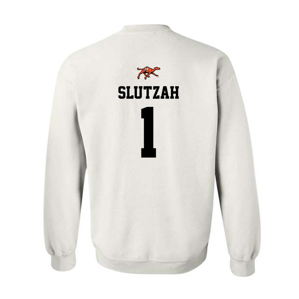 Campbell - NCAA Softball : Emma Slutzah - Sports Shersey Crewneck Sweatshirt-1