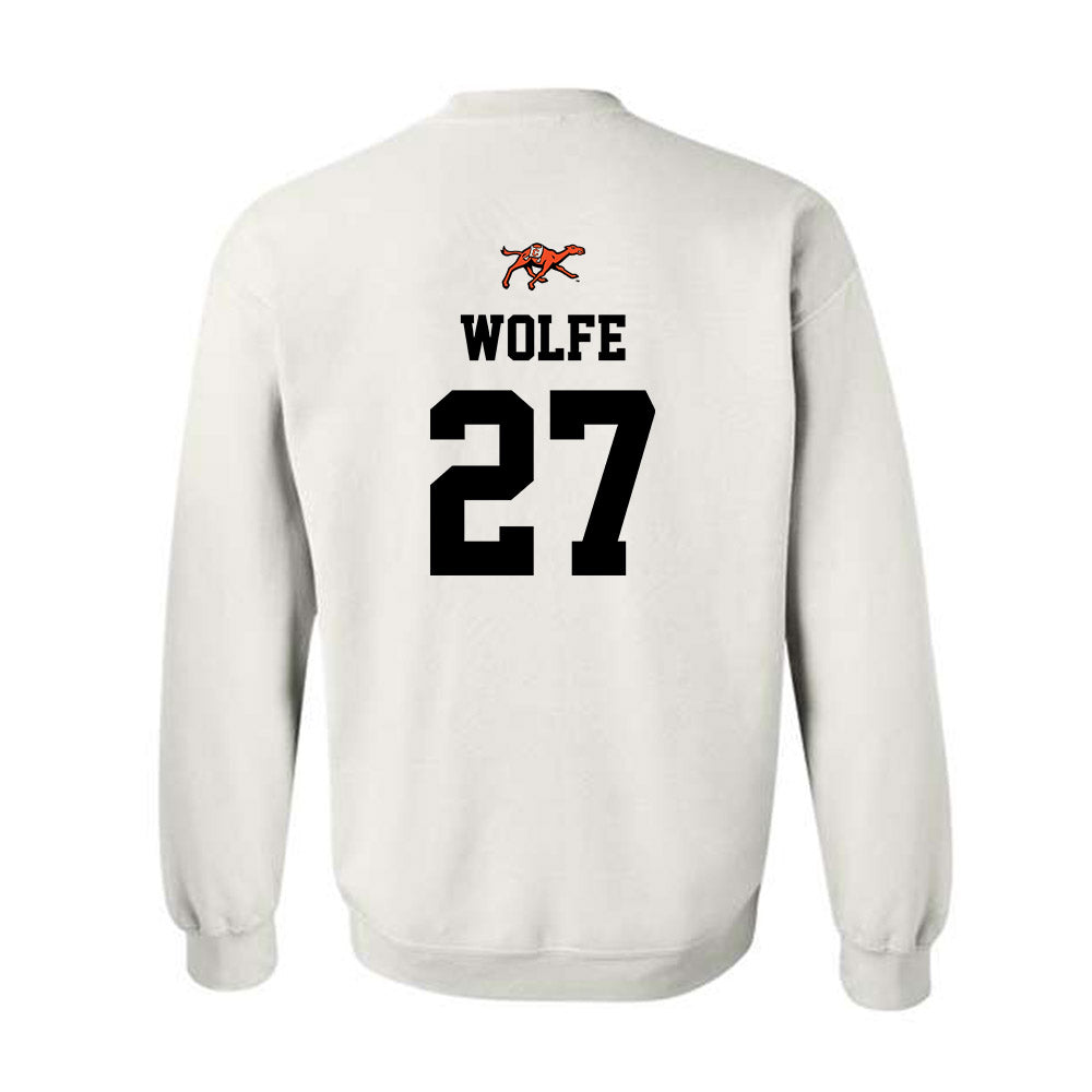 Campbell - NCAA Softball : Kasey Wolfe - Sports Shersey Crewneck Sweatshirt-1