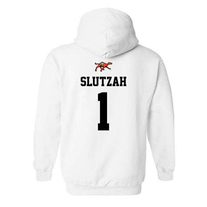 Campbell - NCAA Softball : Emma Slutzah - Sports Shersey Hooded Sweatshirt-1