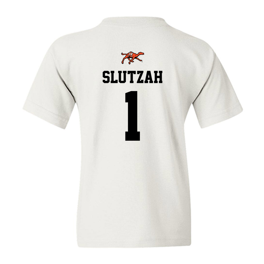 Campbell - NCAA Softball : Emma Slutzah - Sports Shersey Youth T-Shirt-1
