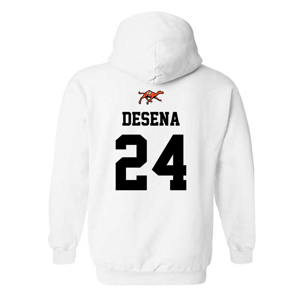 Campbell - NCAA Softball : Amber Desena - Sports Shersey Hooded Sweatshirt-1
