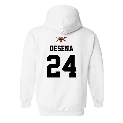 Campbell - NCAA Softball : Amber Desena - Sports Shersey Hooded Sweatshirt-1