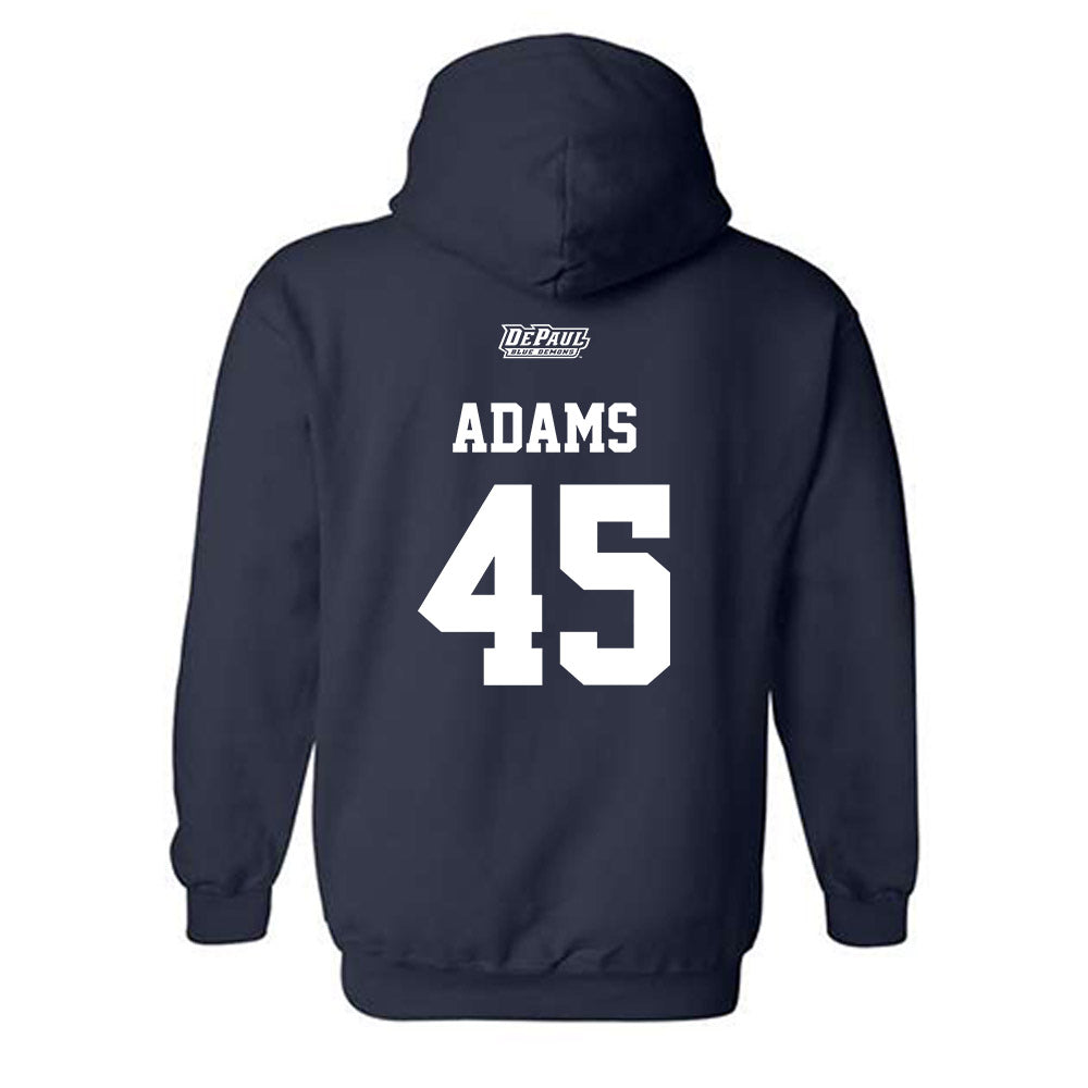 DePaul - NCAA Softball : Jolie Adams - Sports Shersey Hooded Sweatshirt-1
