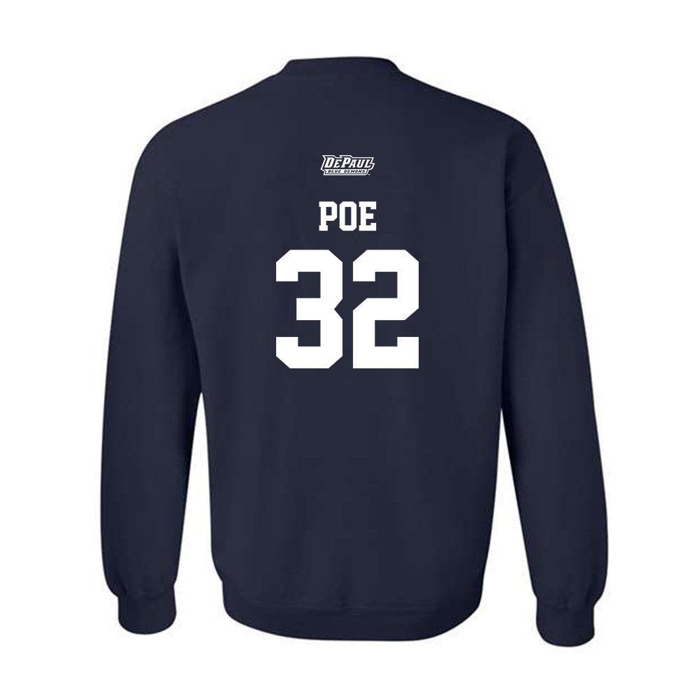 DePaul - NCAA Softball : Addy Poe - Sports Shersey Crewneck Sweatshirt-1