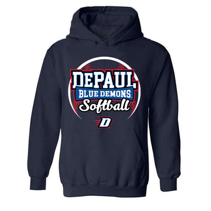 DePaul - NCAA Softball : Emersyn Coulter - Sports Shersey Hooded Sweatshirt-0