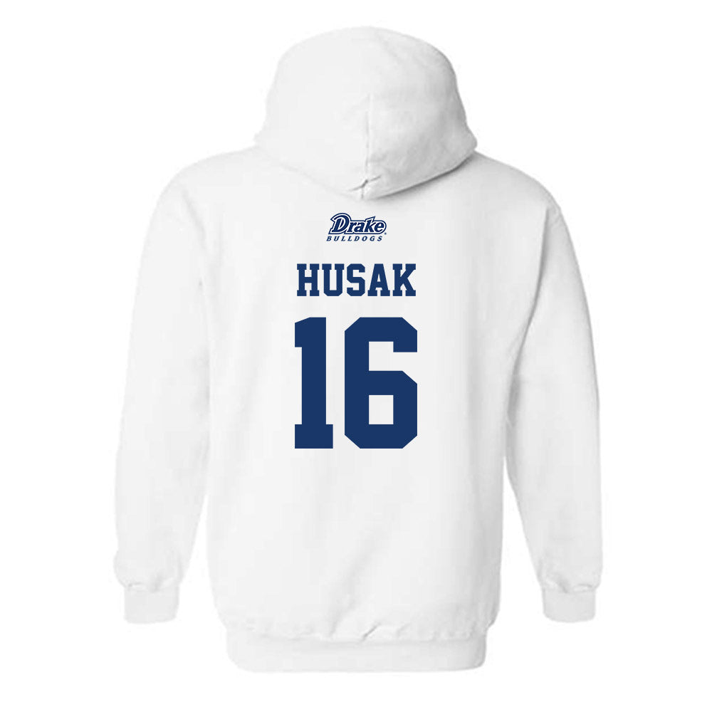 Drake - NCAA Softball : Ava Husak - Sports Shersey Hooded Sweatshirt-1