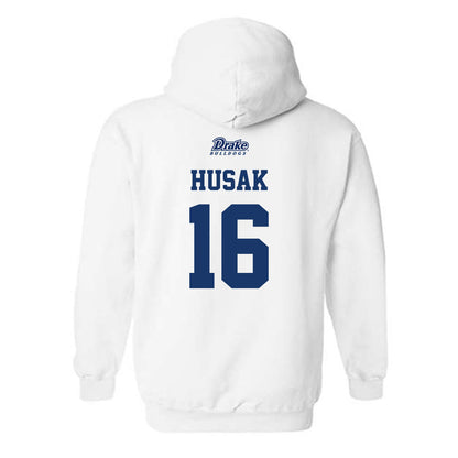 Drake - NCAA Softball : Ava Husak - Sports Shersey Hooded Sweatshirt-1