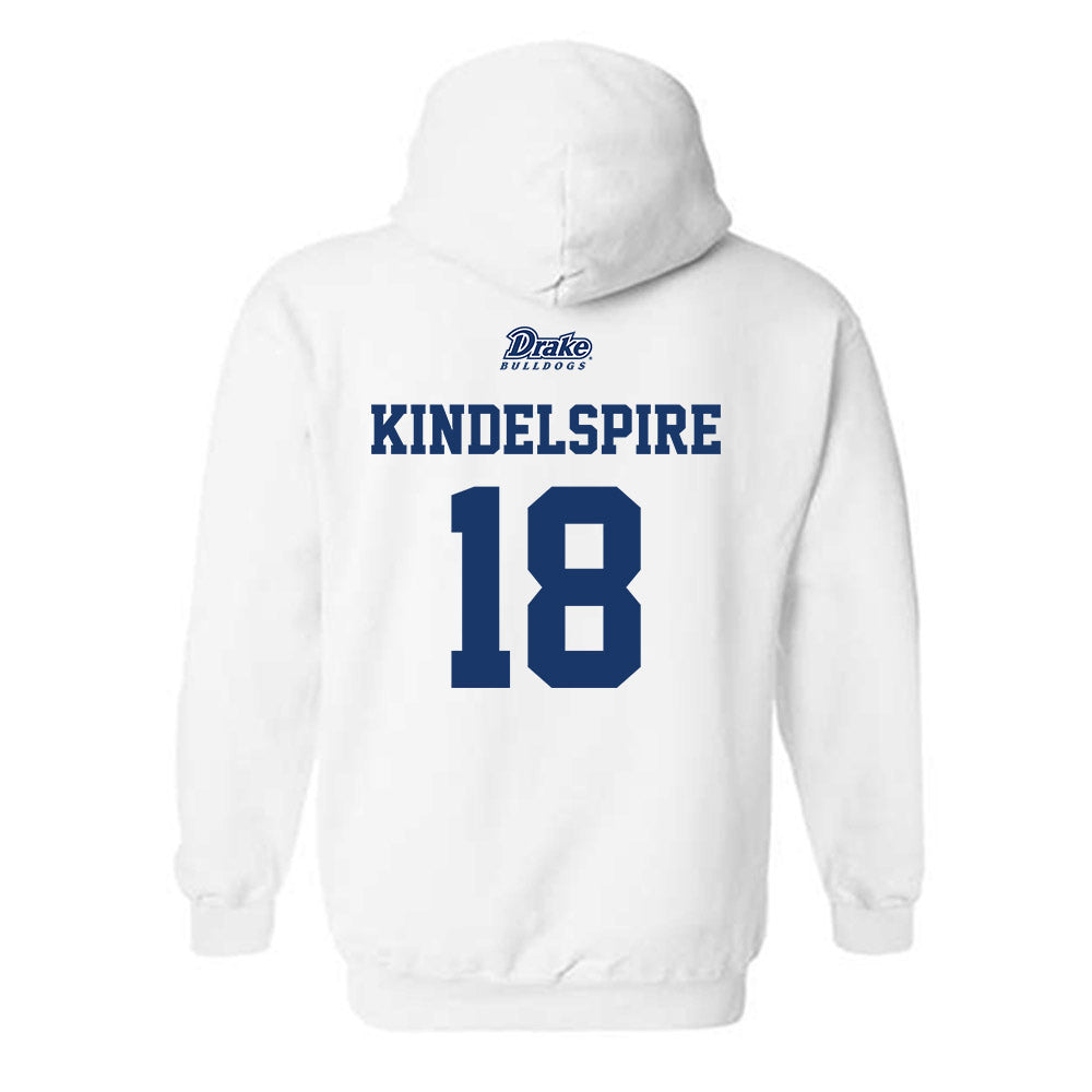 Drake - NCAA Softball : Kiley Kindelspire - Sports Shersey Hooded Sweatshirt-1