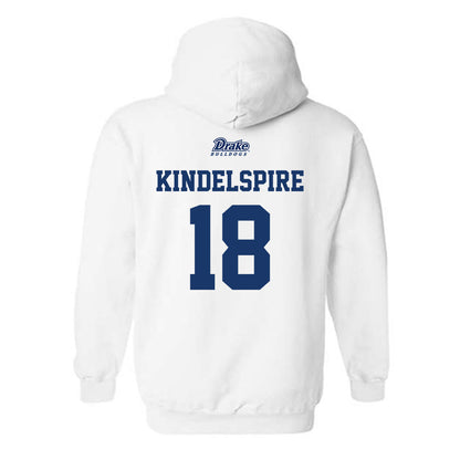 Drake - NCAA Softball : Kiley Kindelspire - Sports Shersey Hooded Sweatshirt-1