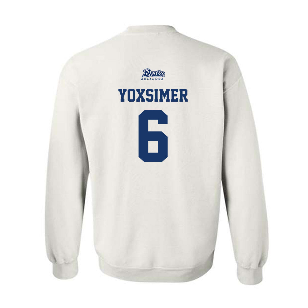 Drake - NCAA Softball : Malea Yoxsimer - Sports Shersey Crewneck Sweatshirt-1