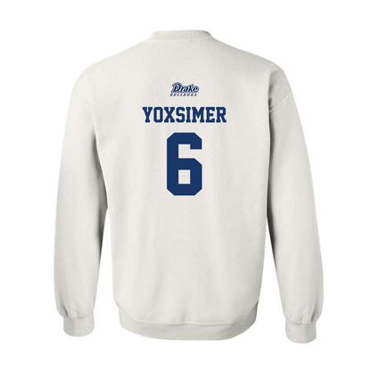 Drake - NCAA Softball : Malea Yoxsimer - Sports Shersey Crewneck Sweatshirt-1