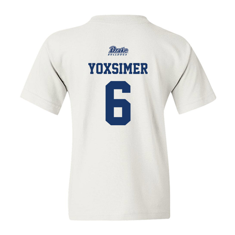Drake - NCAA Softball : Malea Yoxsimer - Sports Shersey Youth T-Shirt-1