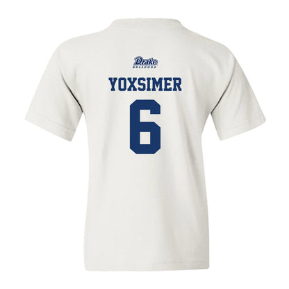 Drake - NCAA Softball : Malea Yoxsimer - Sports Shersey Youth T-Shirt-1