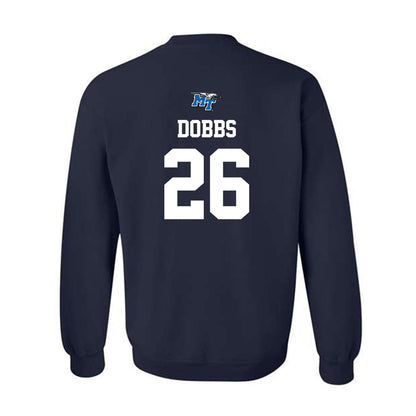 MTSU - NCAA Baseball : Mason Dobbs - Sports Shersey Crewneck Sweatshirt-1