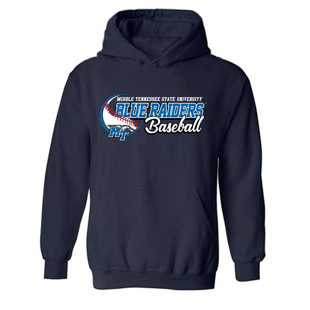 MTSU - NCAA Baseball : Matt Wolfe - Sports Shersey Hooded Sweatshirt-0