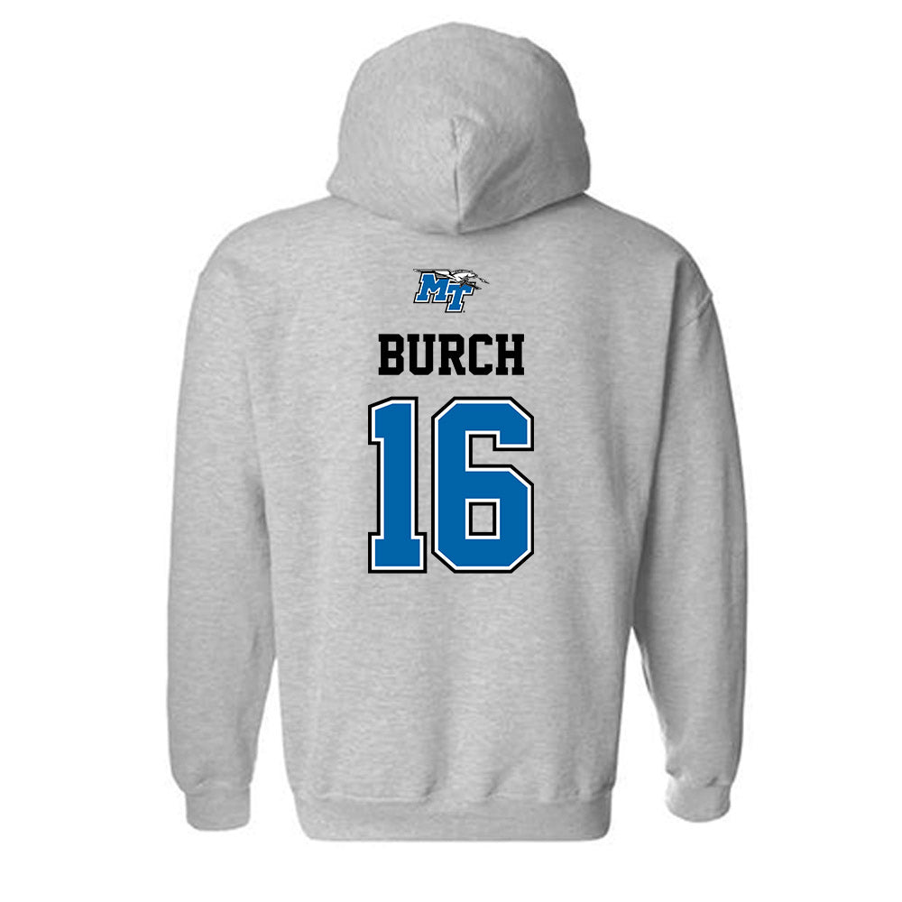 MTSU - NCAA Baseball : Landen Burch - Sports Shersey Hooded Sweatshirt-1