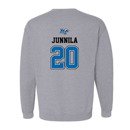 MTSU - NCAA Baseball : Jaxon Junnila - Sports Shersey Crewneck Sweatshirt-1