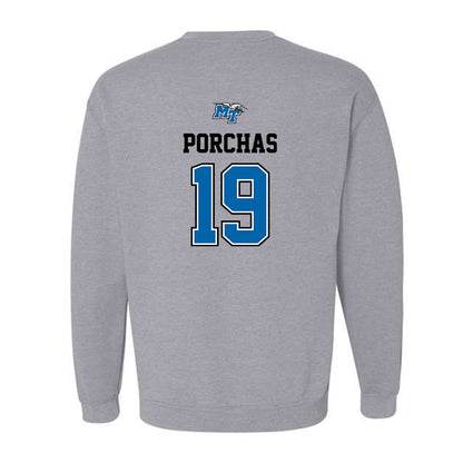 MTSU - NCAA Baseball : Matthew Porchas - Sports Shersey Crewneck Sweatshirt-1