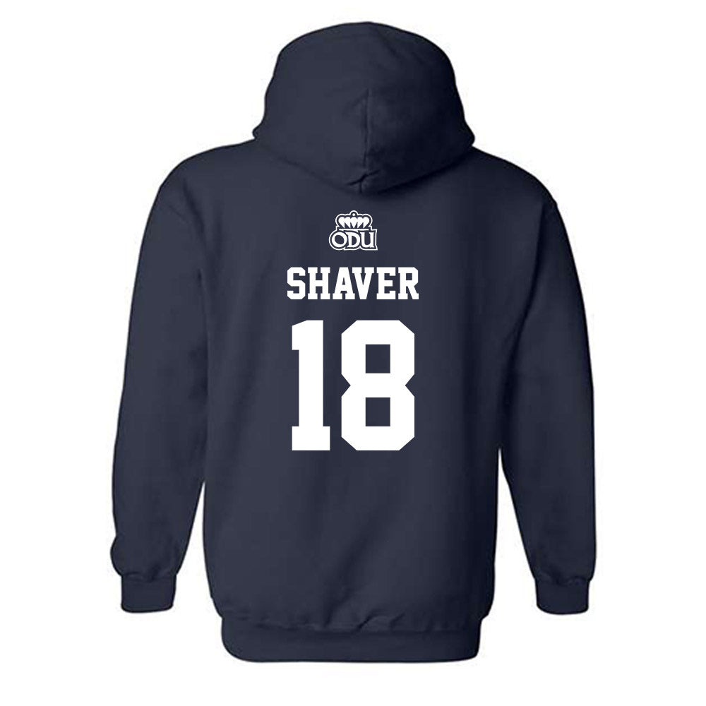 Old Dominion - NCAA Baseball : Charlie Shaver - Sports Shersey Hooded Sweatshirt-1
