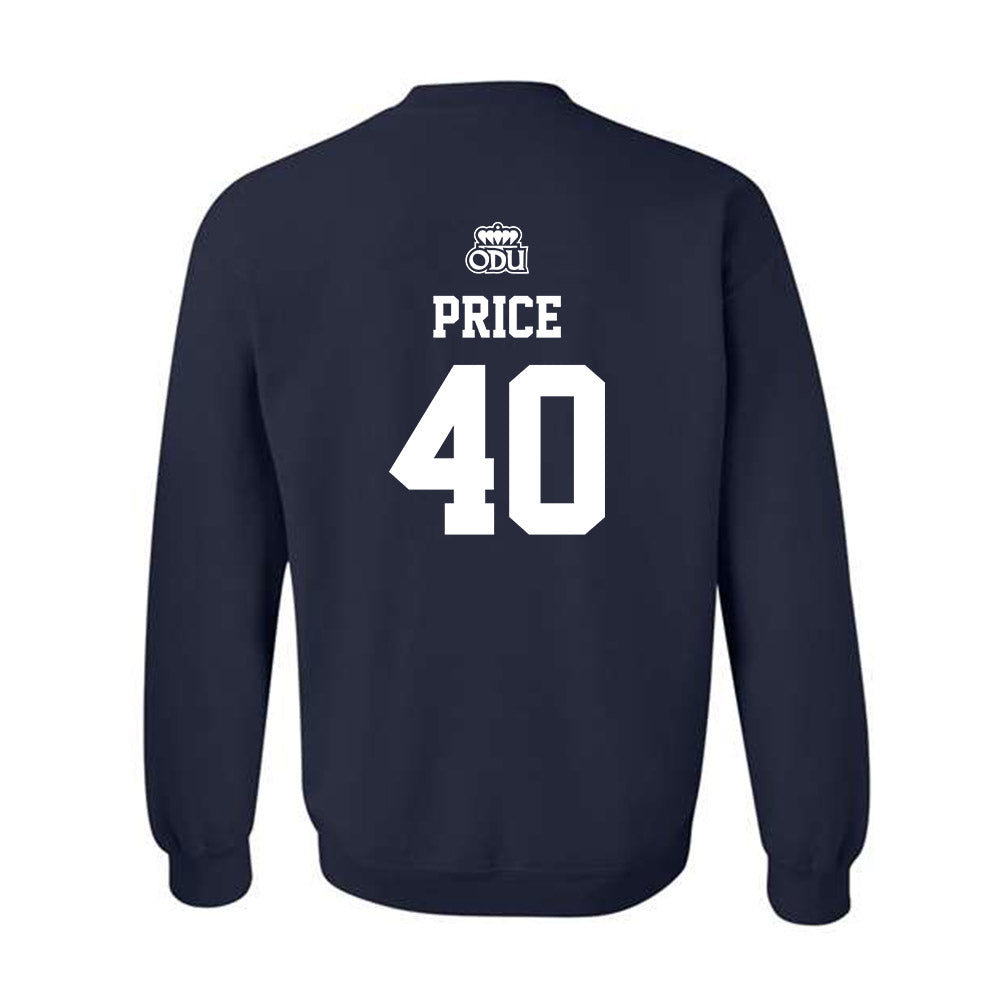 Old Dominion - NCAA Baseball : Kenneth Price - Sports Shersey Crewneck Sweatshirt-1