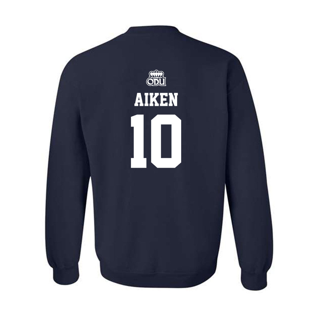 Old Dominion - NCAA Baseball : Travis Aiken - Sports Shersey Crewneck Sweatshirt-1