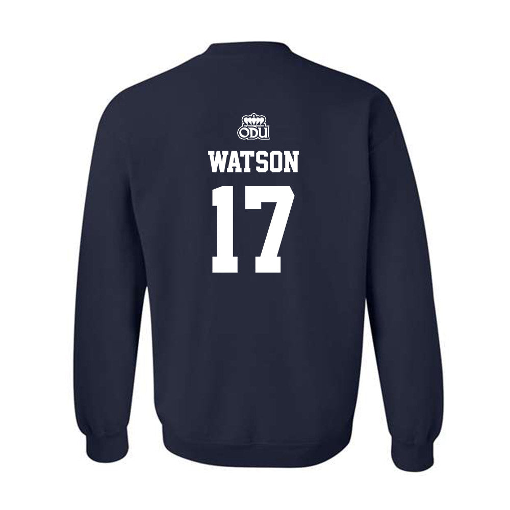 Old Dominion - NCAA Baseball : Jace Watson - Sports Shersey Crewneck Sweatshirt-1