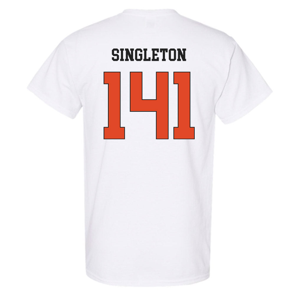 Oregon State - NCAA Wrestling : Nash Singleton - Classic Shersey T-Shirt-1