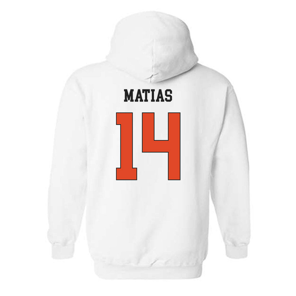 Oregon State - NCAA Women's Volleyball : Jackie Matias - Classic Shersey Hooded Sweatshirt-1