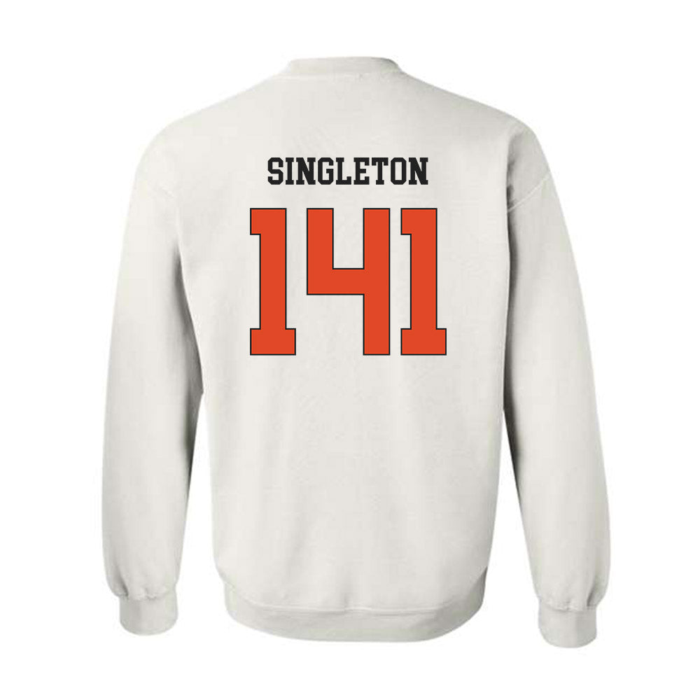Oregon State - NCAA Wrestling : Nash Singleton - Classic Shersey Crewneck Sweatshirt-1