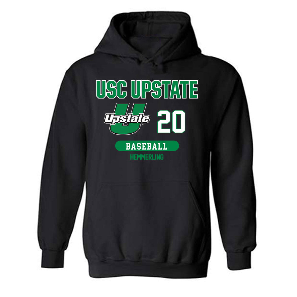 USC Upstate - NCAA Baseball : Reece Hemmerling - Classic Fashion Shersey Hooded Sweatshirt-0