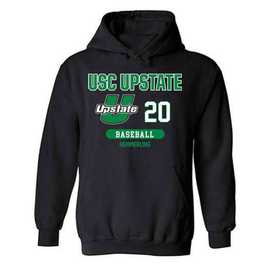 USC Upstate - NCAA Baseball : Reece Hemmerling - Classic Fashion Shersey Hooded Sweatshirt-0