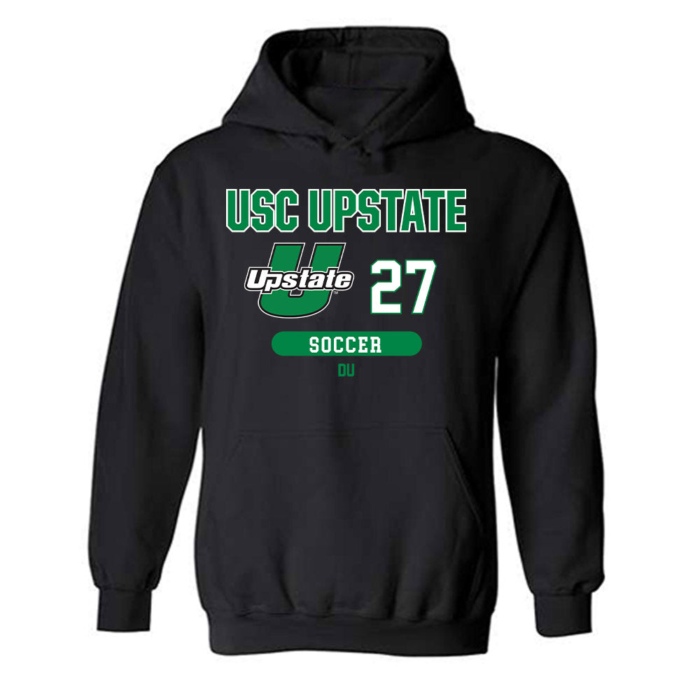 USC Upstate - NCAA Men's Soccer : Qingcheng Du - Classic Fashion Shersey Hooded Sweatshirt-0