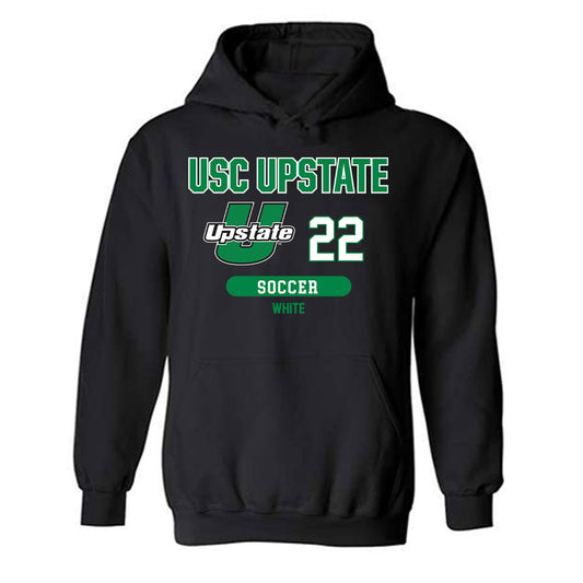USC Upstate - NCAA Men's Soccer : Fatobi White - Classic Fashion Shersey Hooded Sweatshirt-0