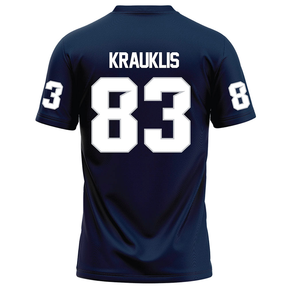 Samford - NCAA Football : Hudson Krauklis - Navy Football Jersey-1