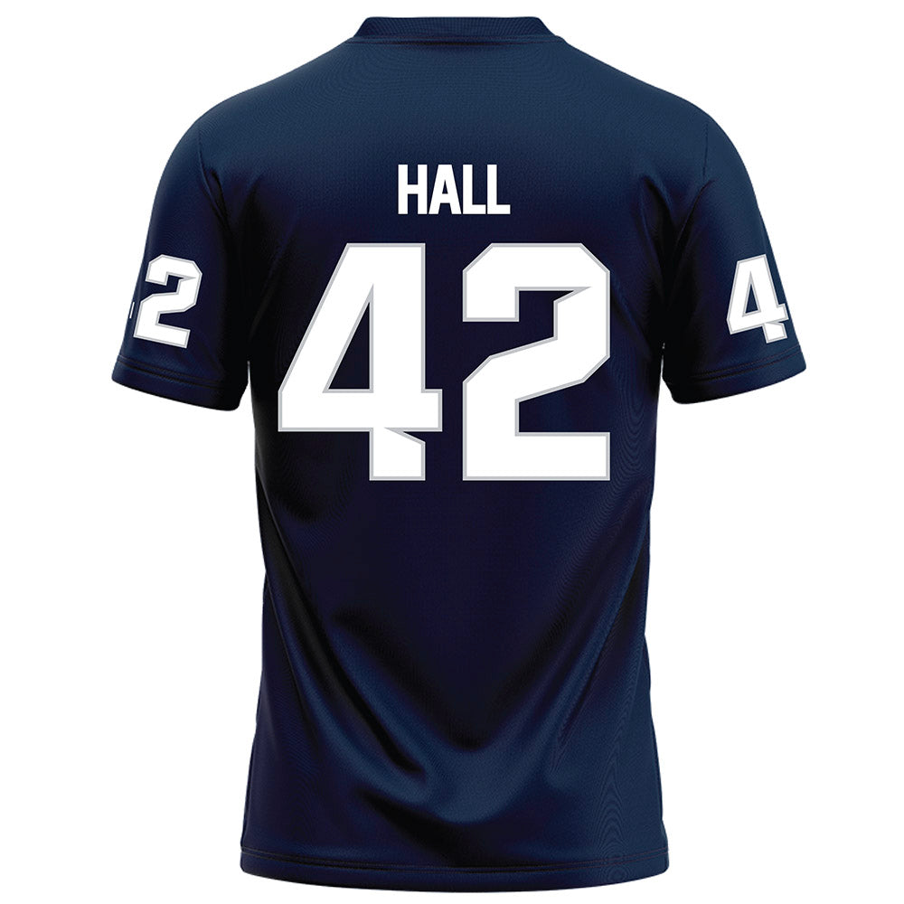 Samford - NCAA Football : Quinten Hall - Navy Football Jersey-1