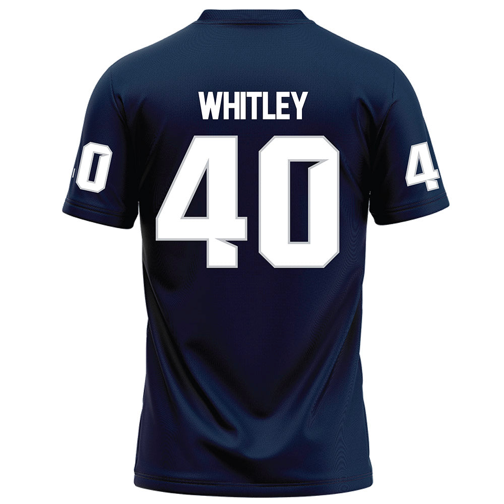 Samford - NCAA Football : Jordan Whitley - Navy Football Jersey-1