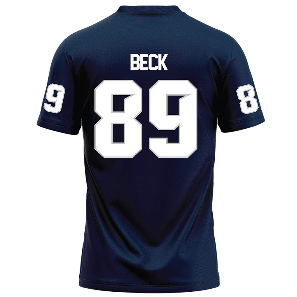 Samford - NCAA Football : Landon Beck - Navy Football Jersey-1