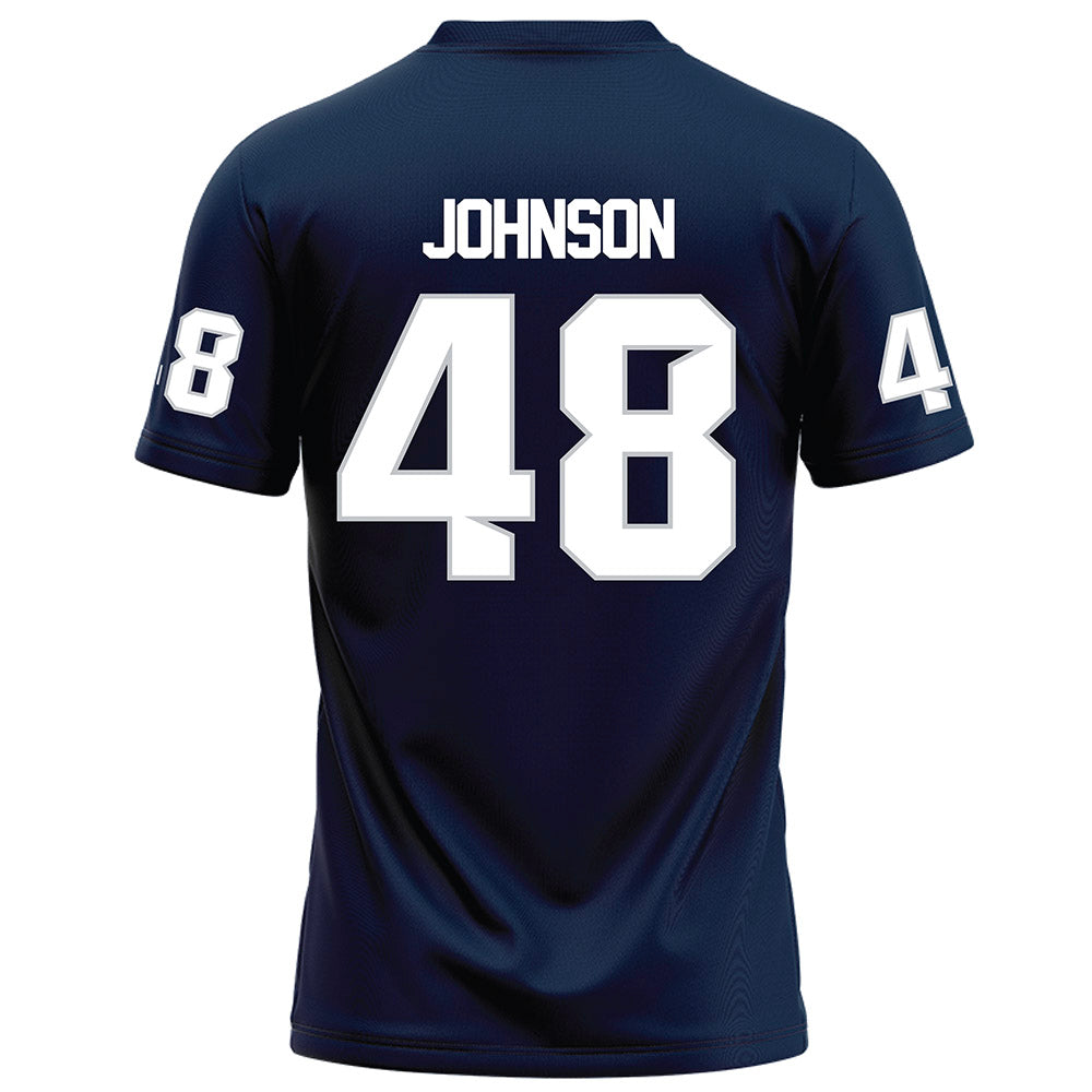 Samford - NCAA Football : Jacob Johnson - Navy Football Jersey-1