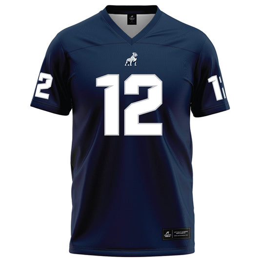 Samford - NCAA Football : Gardner Dunn - Navy Football Jersey-0