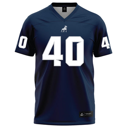 Samford - NCAA Football : Jordan Whitley - Navy Football Jersey-0