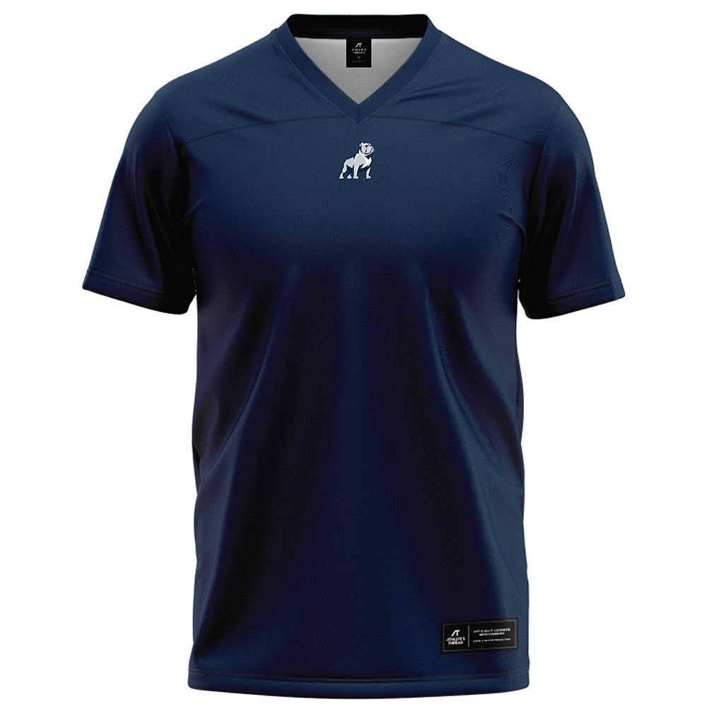 Samford - NCAA Football : - Navy Football Jersey-0