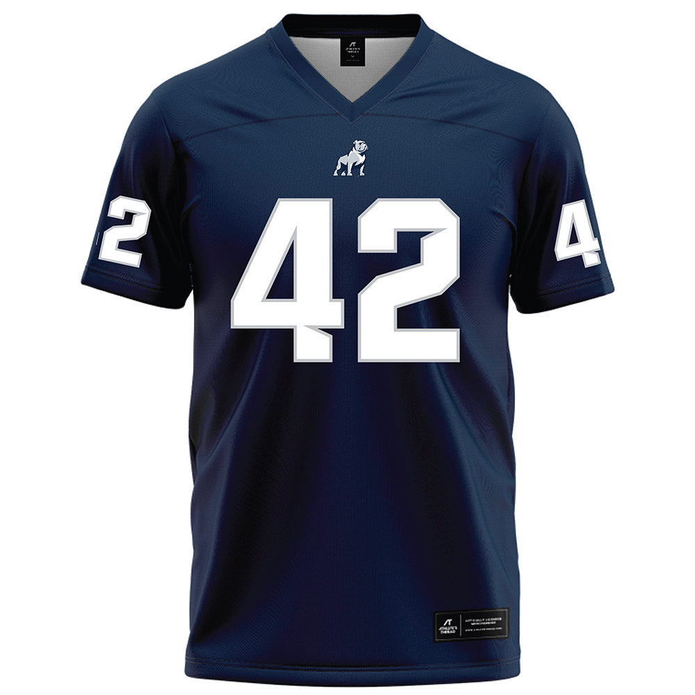 Samford - NCAA Football : Quinten Hall - Navy Football Jersey-0