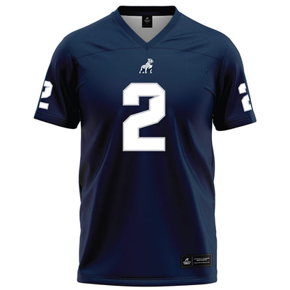 Samford - NCAA Football : Will Shields - Navy Football Jersey-0