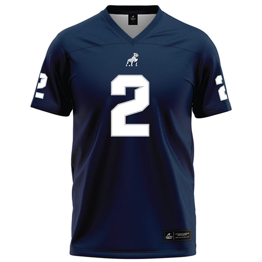 Samford - NCAA Football : Will Shields - Navy Football Jersey-0