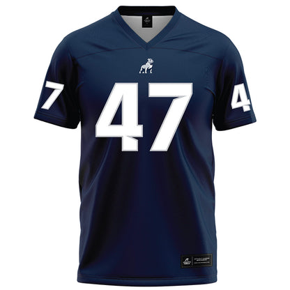 Samford - NCAA Football : Daniel Valdes - Navy Football Jersey-0