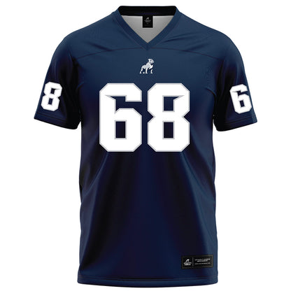 Samford - NCAA Football : Asher Harrelson - Navy Football Jersey-0