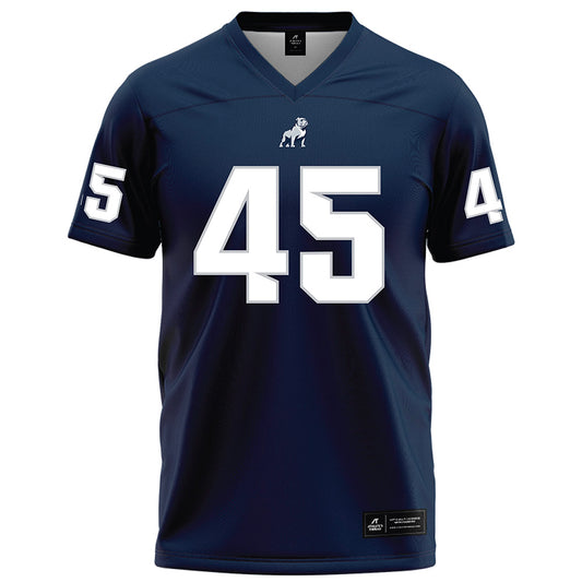 Samford - NCAA Football : Cannon Pigg - Navy Football Jersey-0